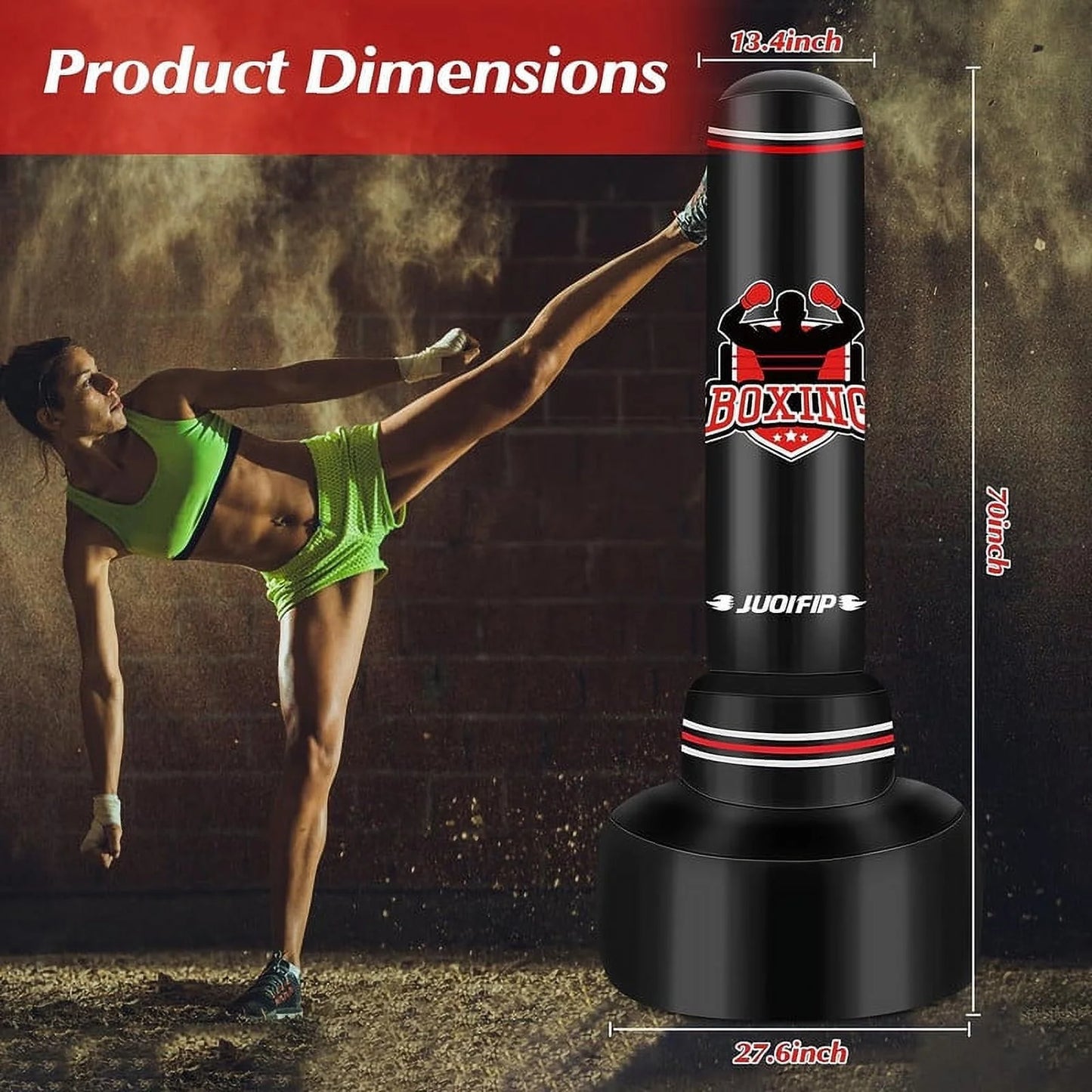 Punching Bag with Stand Adult 70”- Freestanding Heavy Boxing Punching Bag with Boxing Gloves and Electric Air Pump, Women Men Stand Kickboxing Bags for Training MMA Muay Thai Fitness Beginners