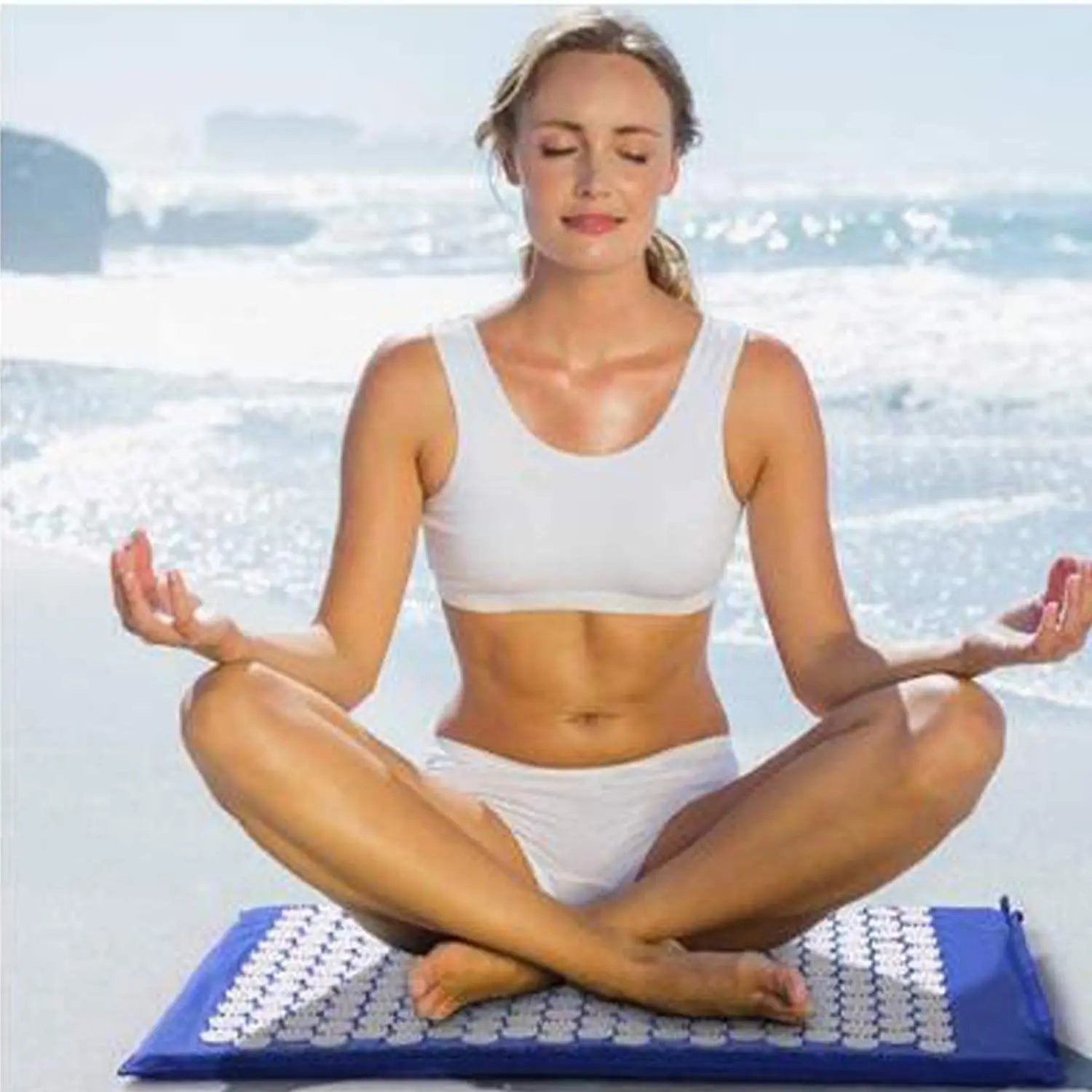 Yoga Mat Massager Cushion Massage Acupressure Relieve Stress Back Body Pain Spike Mat Acupuncture Mat Accupressure Mat
